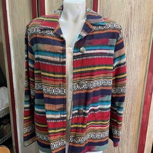 Chico's Colorful Striped Blazer
